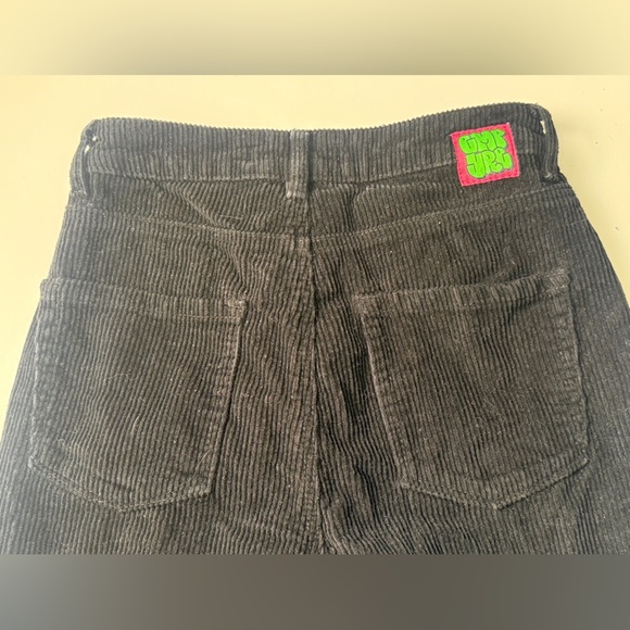 Empyre Pants Women 2 Black ‘Tori’ Corduroy Relax Loose Baggy Skate Straight Leg - Picture 7 of 10